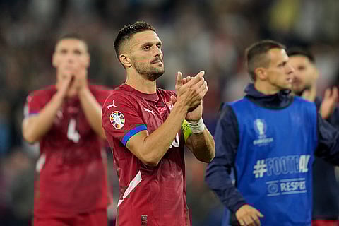 England beat Serbia 1-0.